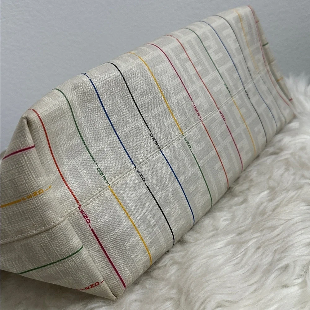 💯Authentic FENDI
Zucca Spalmati Striped Large Roll Tote White Multicolor🍀 - Picture 9 of 15